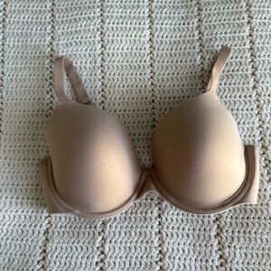 Soma Enbliss Full Coverage Bra Style 0119 Nude Beige Lightly Lined Size 36DD